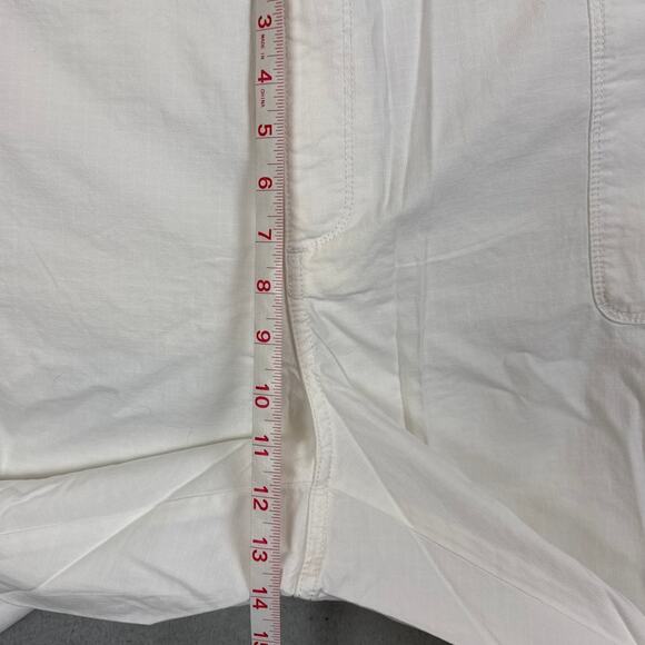 Eddie Bauer Women's Plus Size Rip Stop Pants Cropped White NWOT Gorpcore Outdoor - Picture 4 of 8